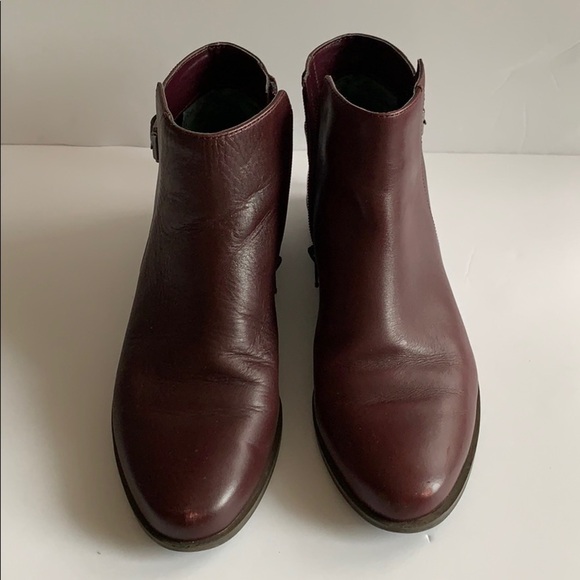 ALFANI ALF ACKE Women's Leather Burgundy Ankle Booties,Step’n Flex,Size 6.5 - Picture 4 of 12